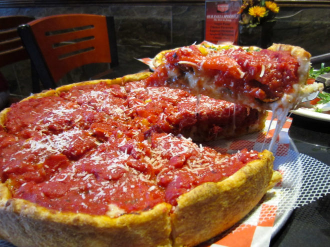 Union Pizza Company – Chicago Deep Dish Pizza Slice