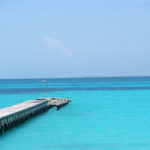 Cancun pier and ocean