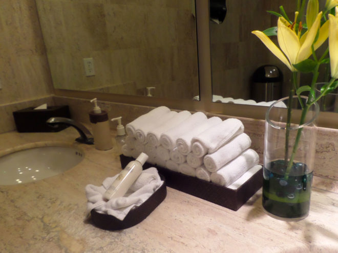 Grand Coral bathroom counter