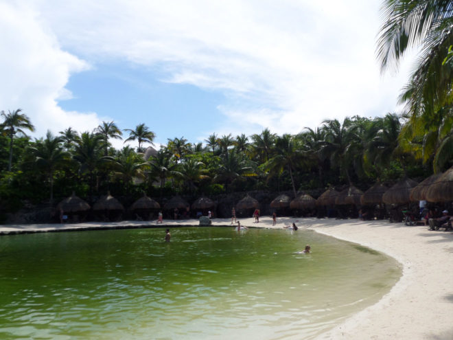 Inlet swimming at Xcaret