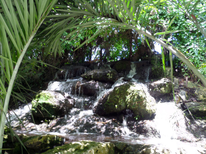 Waterfall at Xcaret Eco Park