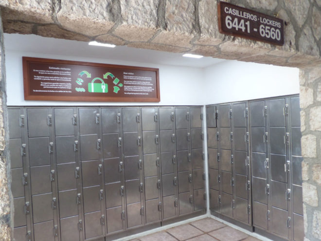 Lockers at Xcaret Eco Park Plus Area