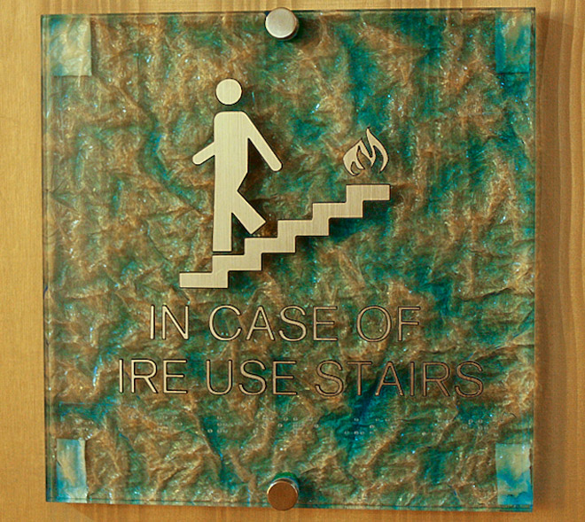 Funny Signs: In Case of Ire