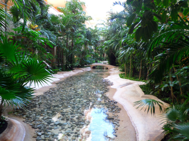 Tropical lobby at the Fiesta Americana Condesa