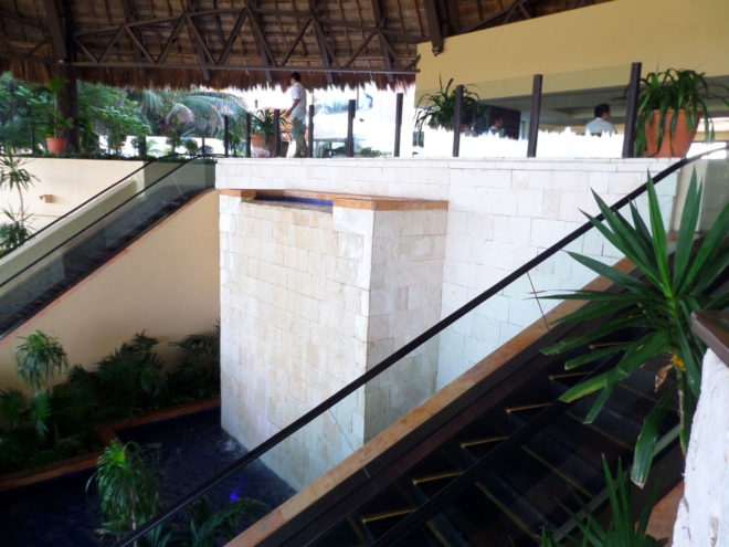 Lobby Waterfall at the Fiesta Americana Condesa