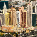Aerial view of New York-New York Hotel in Las Vegas