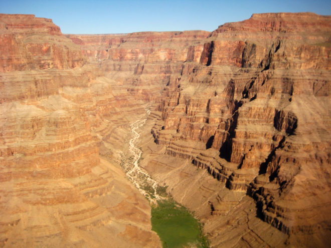 View of the Grand Canyon from our Helicopter