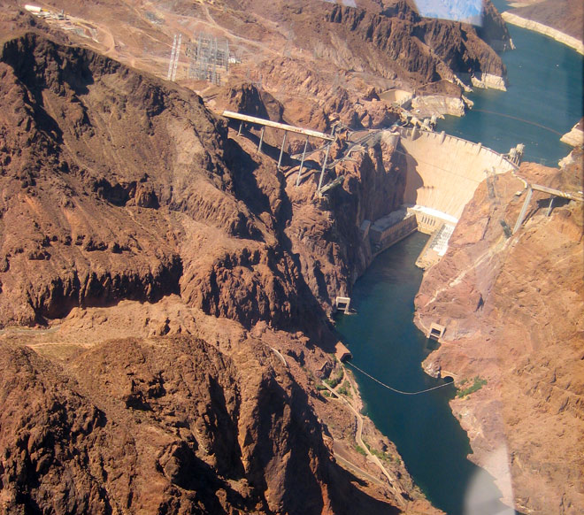 Hovver Dam from our Grand Canyon Helicopter Tour