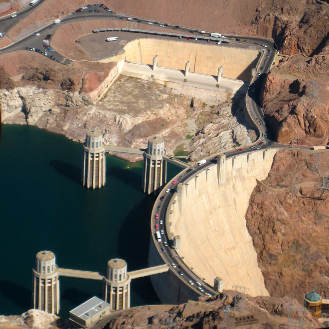 Grand Canyon helicopter tour Hoover Dam Aerial View