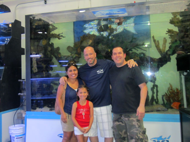 Brett Raymer from Las Vegas reality show Tanked posing with my family