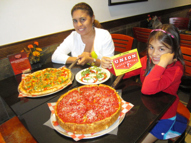 Family lunch at Union Pizza Company