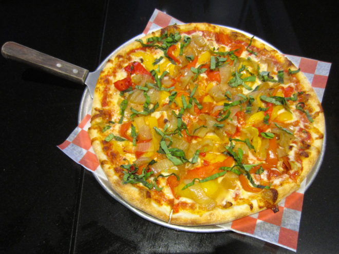 Union Pizza Company's New York Thin Crust pizza pie