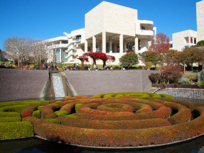 Getty Center Central Garden Maze Hedges