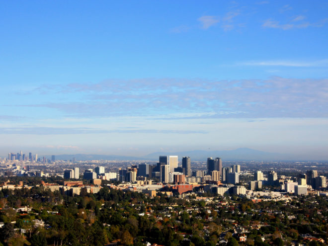 Los Angeles city views from the Getty Center