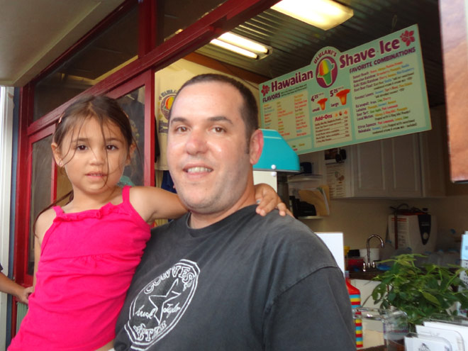 Waiting in Line for Hawaiian Shave Ice