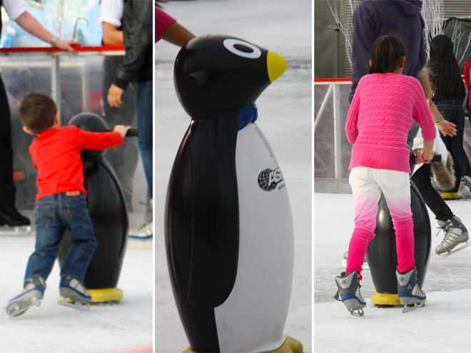 Penguin skating aids at Queen Mary’s Chill Event