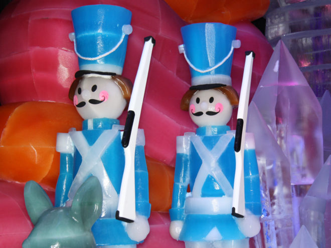 Ice Kingdom's Toy Soldier Ice Sculptures