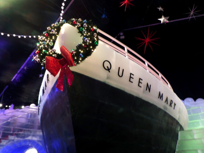 Chill's Queen Mary ice sculpture