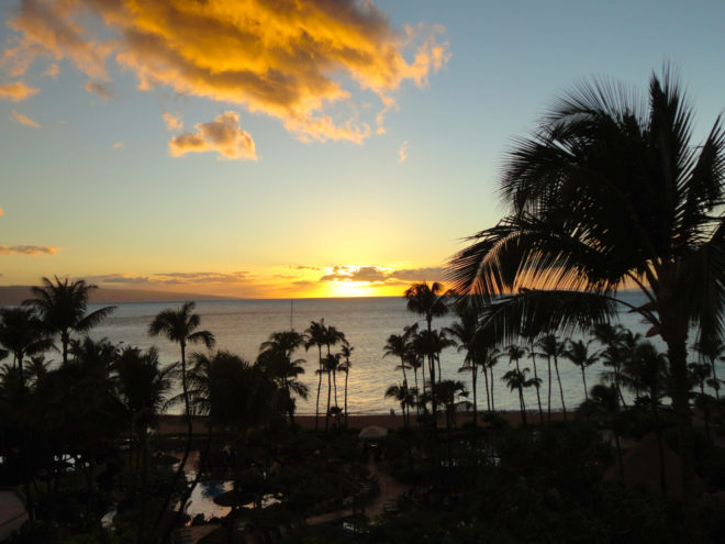 Maui Sunset from Ka'anapali Beach