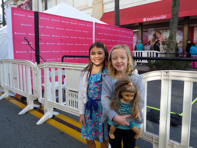 Outside the American Girl Store