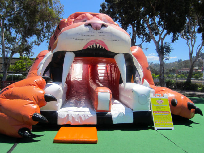 Inflatable World Sabre Tooth Tiger Slide