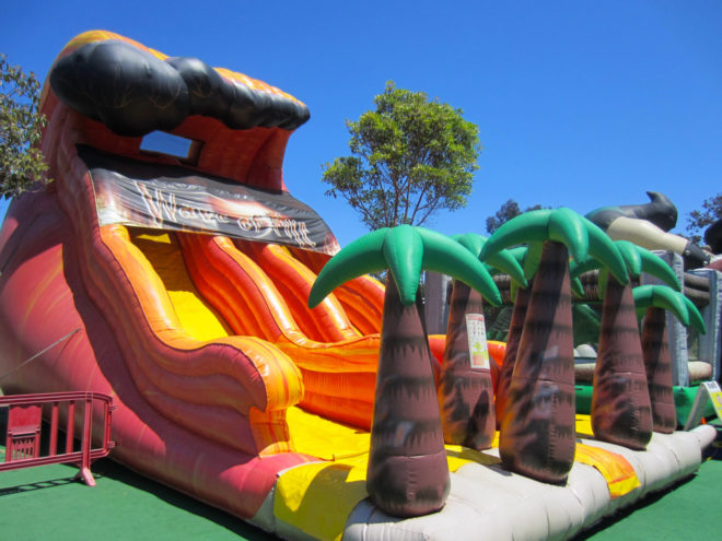 Inflatable World's Wave of Fire slide