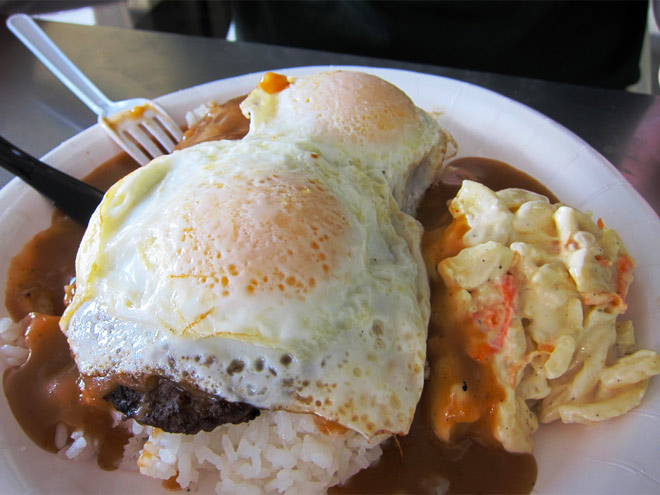 Rainbow Drive-In Loco Moco Lunch Plate