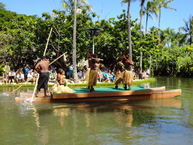 Fiji Canoe in Polynesian Cultural Center Canoe Pageant