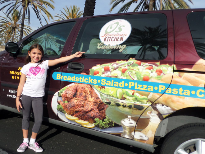 Madi and the O’s catering van