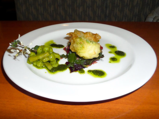 Bistro West's Zucchini Flower Tempura