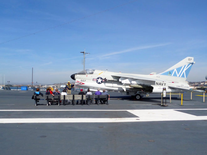 A-7 Corsair II on the USS Midway