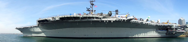 Aircraft Carrier USS Midway Museum Panorama