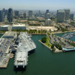Aerial view of the USS Midway Museum