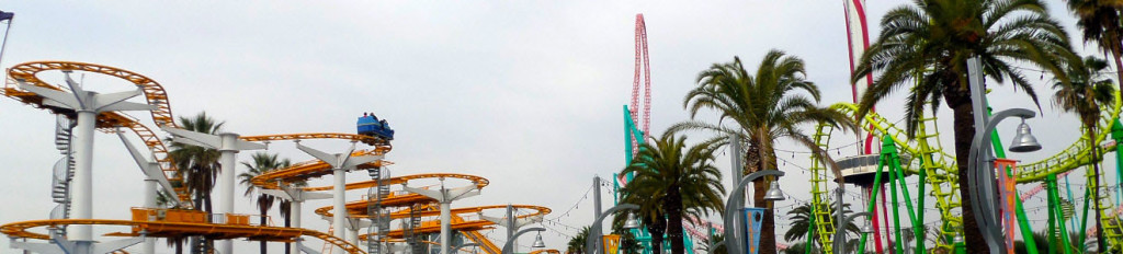 Knott's Berry Farm Theme Park Panorama