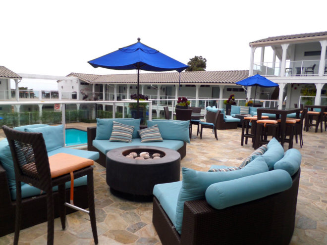 Patio Deck of Hotel Indigo Del Mar