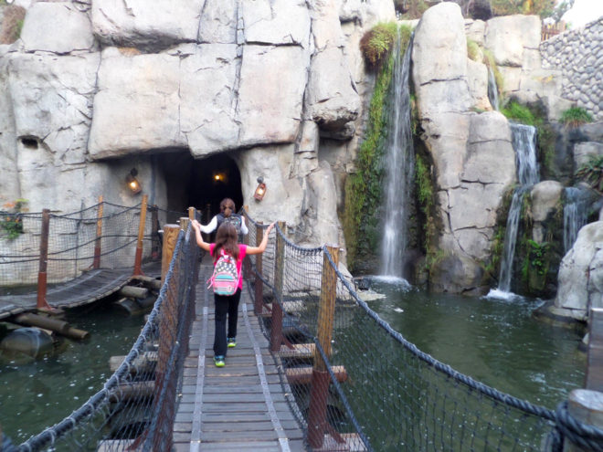 Camp Snoopy Waterfall and Bridge