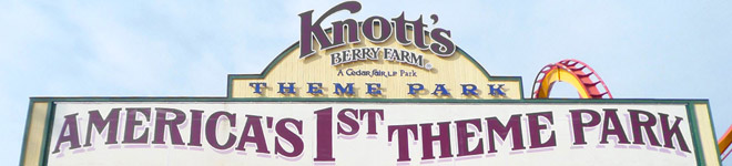 Knott's Berry Farm Theme Park Sign