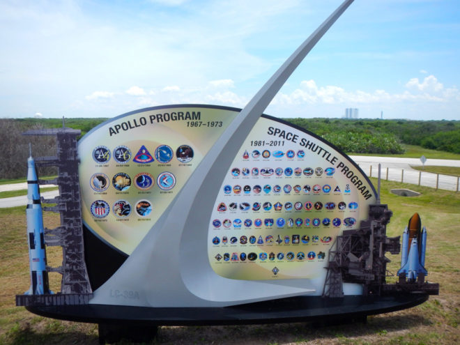 Kennedy Space Center NASA Apollo and Space Shuttle Monument