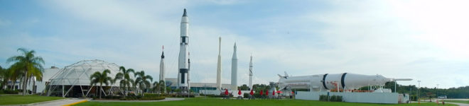 Kennedy Space Center Rocket Garden Panorama