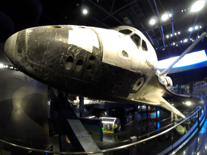 NASA Space Shuttle Atlantis Front View