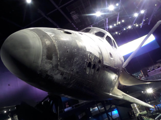 Space Shuttle Atlantis Nose View