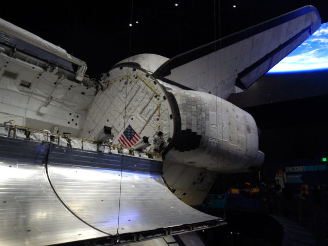 NASA Space Shuttle Atlantis Tail Section