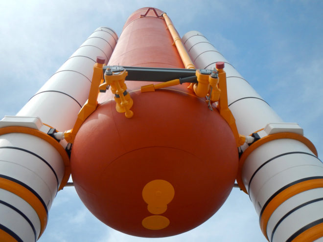 Space Shuttle External Tank and Solid Rocket Boosters