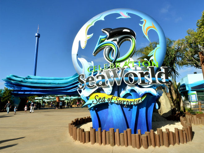 SeaWorld San Diego 50th Year Sculpture