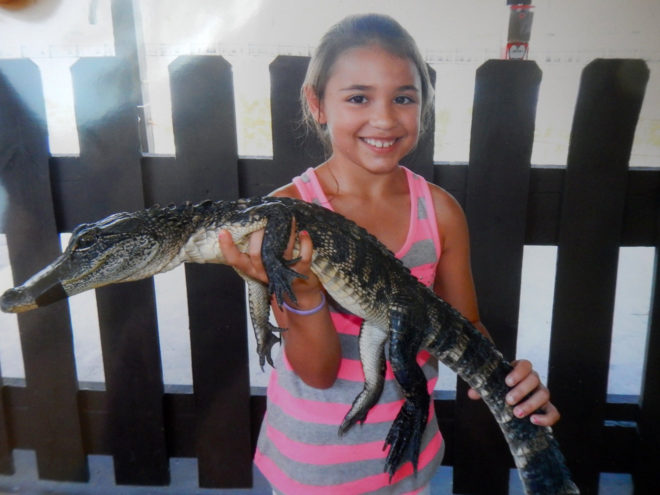 Madi Holding Alligator