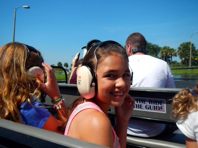 Madi in a Boggy Creek Airboat