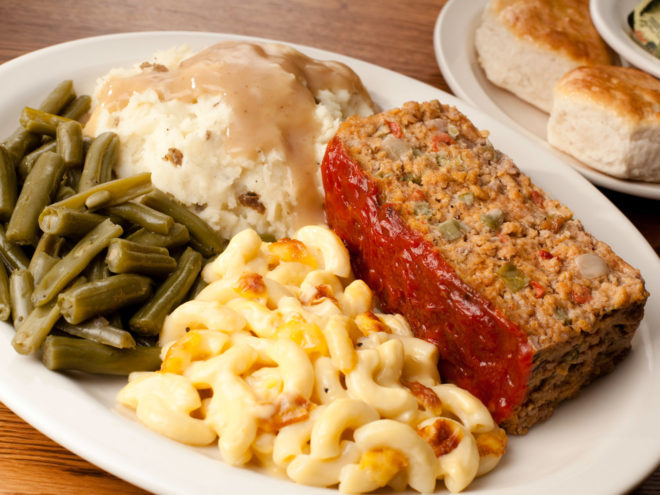 Meatloaf Dinner from Cracker Barrel