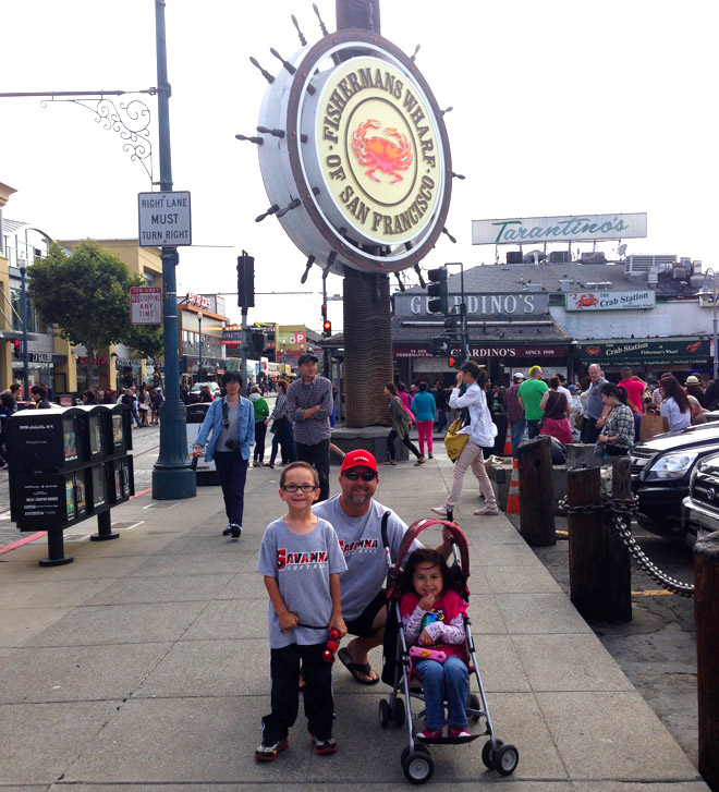 At Fisherman's Wharf in San Francisco