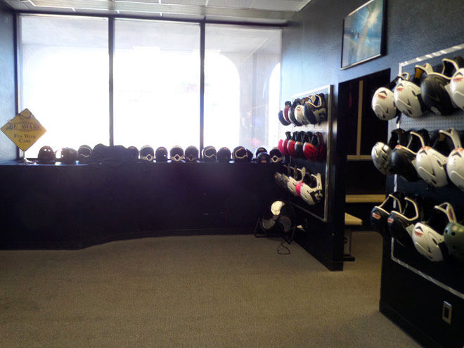 Vegas Indoor Skydiving Helmet Room