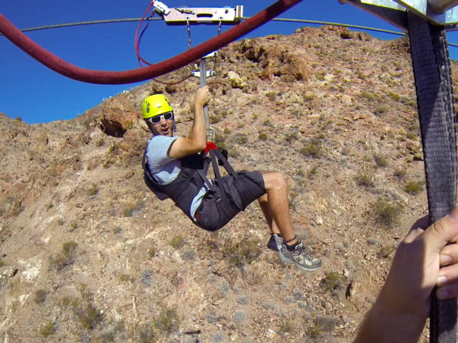 Bootleg Canyon Zipline Point of View